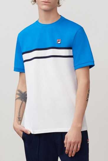 Fila Homme Baldi Tee Drblu/Peac/Wht Fila France CRM-592087
